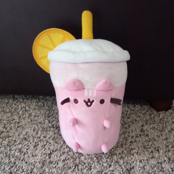 NEW PUSHEEN Sips Pink Lemonade Plush - Picture 2 of 5